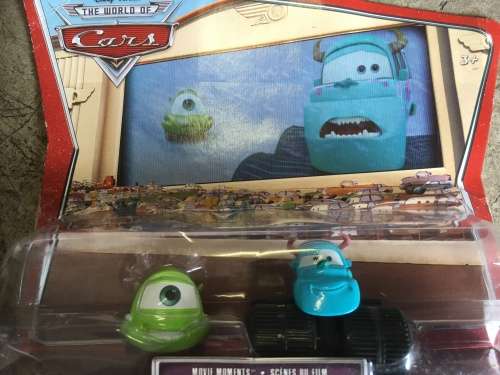 Cars - The World of Cars - Movie Moments Mike & Sulley - Disney Pixar (Die Cast) Mattel (NOS)