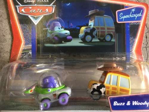 Cars Supercharged - Buzz & Woody - Disney Pixar (Die Cast) Mattel