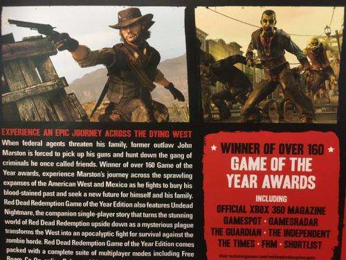 Xbox 360 - Red Dead Redemption Game of The Year Edition - Classics