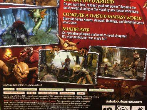 Xbox 360 - Overlord