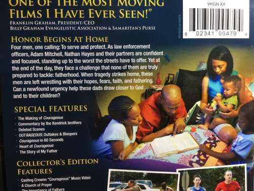 DVD - Courageous - Honor Begins At Home