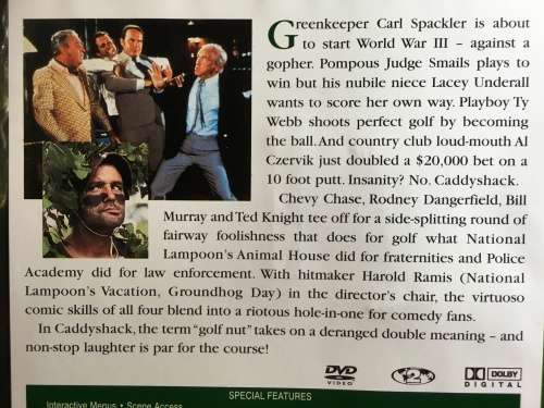 DVD - Caddyshack - The Snobs Against The Slobs!
