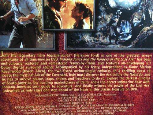 DVD - Indiana Jones and the Raiders of the Lost Ark