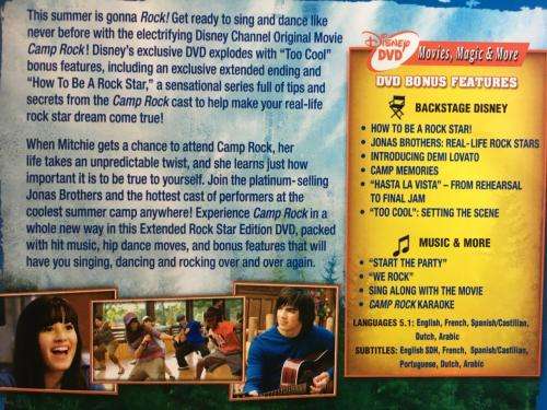 DVD - Disney`s Camp Rock - Extended Rock Star Edition