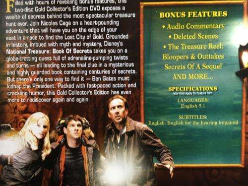 DVD - National Treasure 2 Book of Secrets - 2 Disc Collectors Edition