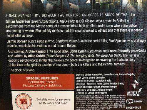 DVD - The Fall - Gillian Anderson