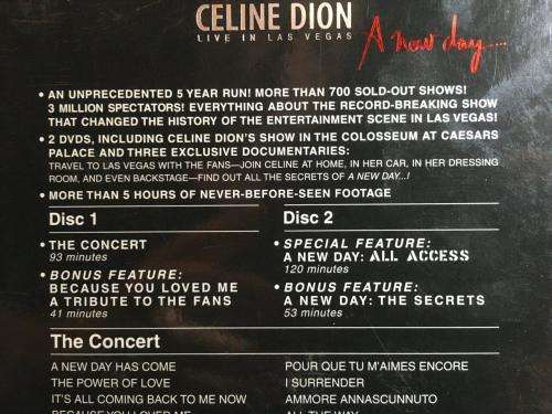 DVD - Celine Dion Live in Las Vegas A New Day (2dvd)