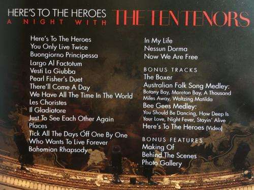 DVD - The Ten Tenors Here`s To The Heroes A Night With
