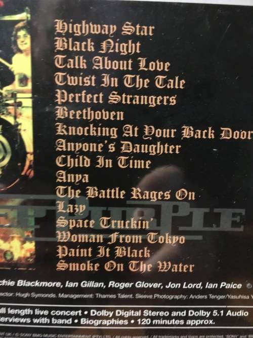 DVD - Deep Purple On Stage