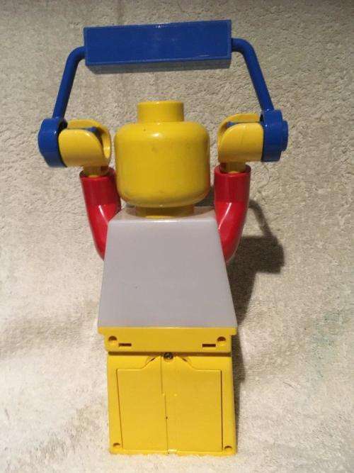 Lego Hand Crank Dynamo Flash Light Torch Giant Lego Man Stands 7.5` Tall