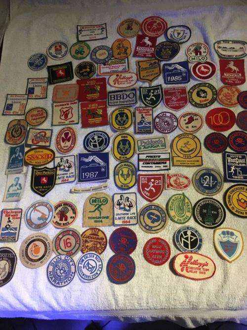 Job Lot of 84 Vintage Running Patches from the 1980's