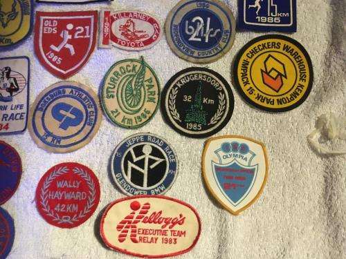 Job Lot of 84 Vintage Running Patches from the 1980's