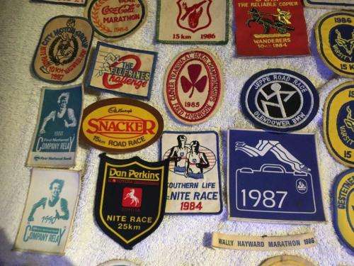 Job Lot of 84 Vintage Running Patches from the 1980's