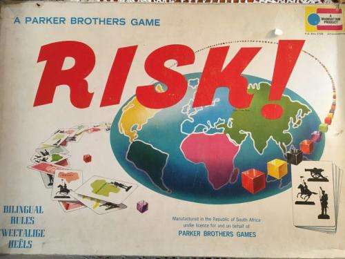 Vintage Risk - Parker Brothers  -  Circa 1960`s