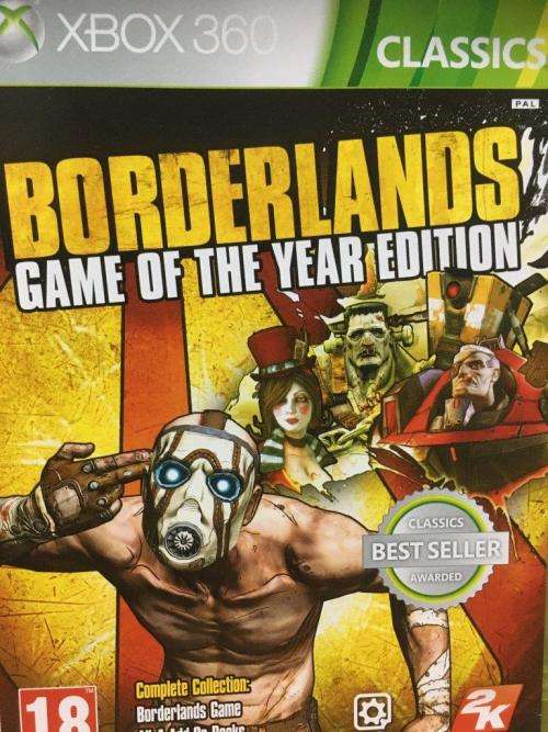 Xbox 360 - Borderlands Game of the Year Edition Includes Expansion Disc - Classics