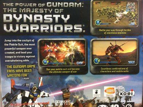 PS3 - Dynasty Warriors Gundam