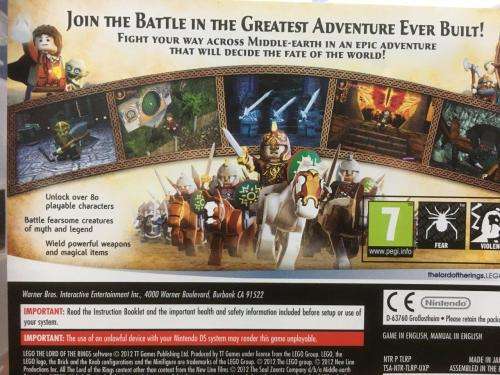 Nintendo DS - Lego Lord of The Rings