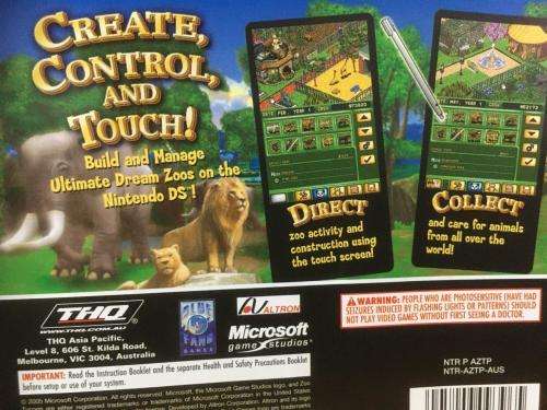 Nintendo DS - Zoo Tycoon DS