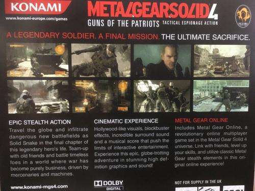 PS3 - Metal Gear Solid 4 Guns of the Patriots