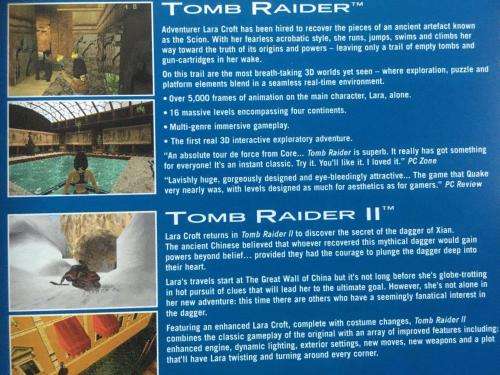 PC - Tomb Raider & Tomb Raider II