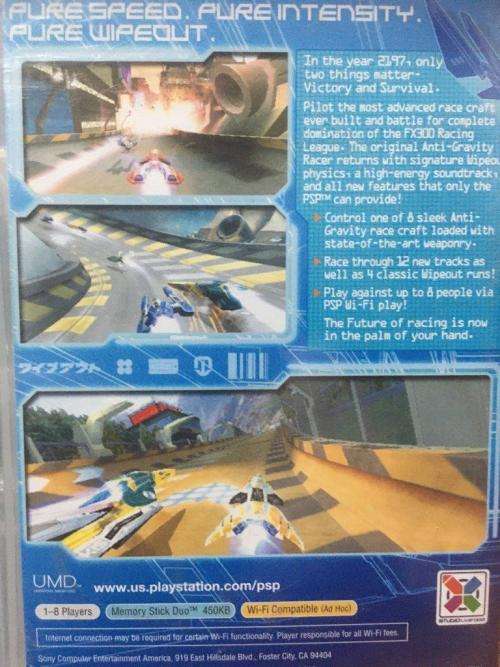 PSP - Wipeout Pure - Greatest Hits (New Sealed)