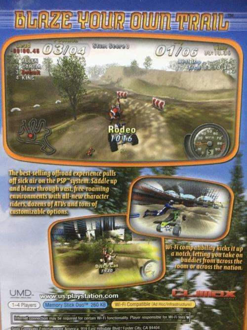 PSP - ATV Offroad Fury Blazin Trails - Greatest Hits