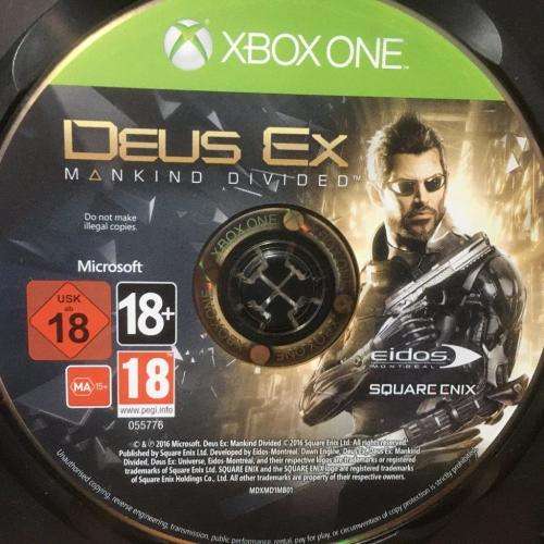 Xbox ONE - Deus Ex Mankind Divided (Disc Only)