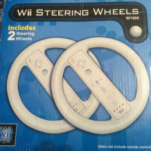 Wii - 2 Generic Wii Steering Wheels Boxed