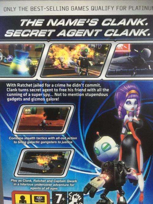 PSP - Secret Agent Clank - Platinum