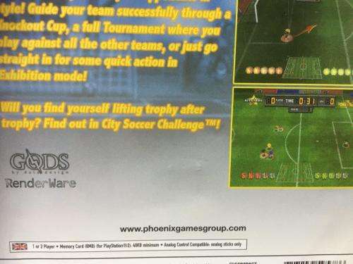 PS2 - City Soccer Challenge
