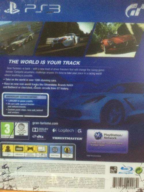 PS3 - Gran Turismo 6  Anniversary Edition Steel Book
