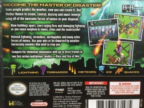 Nintendo DS - Elements of Destruction
