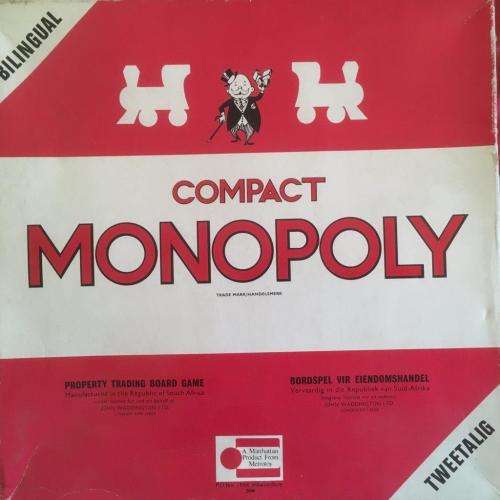 Monopoly - Compact Vintage made by Manhattan  (Has Eloff Street)