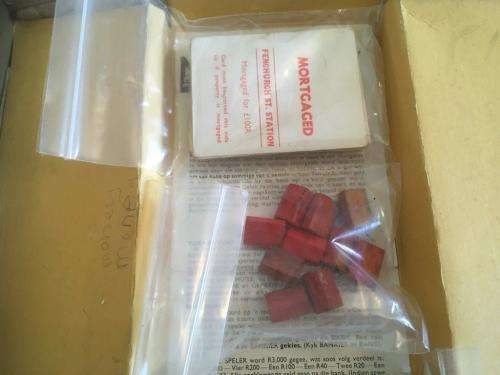 Vintage Monopoly UK Version with Wooden Houses and Hotels and Metal Playing Pieces (Circa 1950`s)