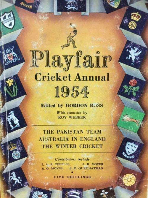 Vintage Playfair Cricket Annual 1954