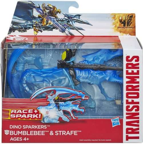Transformers - Transformers Age of Extinction Dino Sparkers Bumblebee and Strafe Figures  - Hasbro