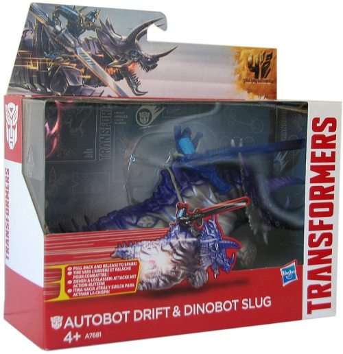 Transformers  Figurine Dino Jouster  Autobot Drift & Dinobot Slug Hasbro