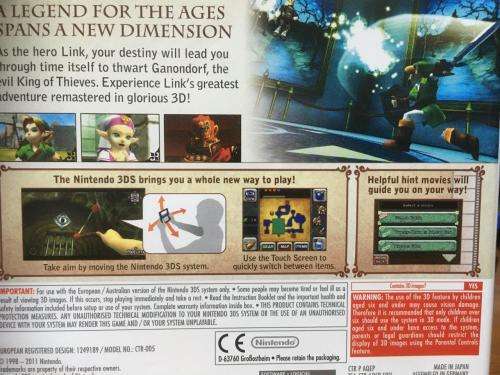 Nintendo 3DS - The Legend of Zelda Ocarina of Time 3D