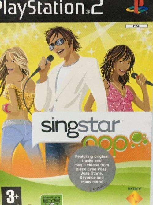 PS2 - Official Sony Singstar Microphones with USB adaptor + Singstar Pop & HSM Sing it