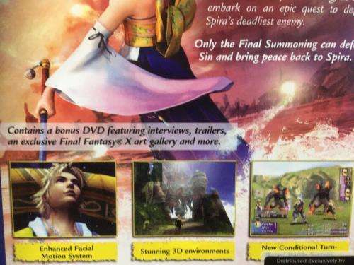 PS2 - Final Fantasy X c/w Bonus DVD Disc