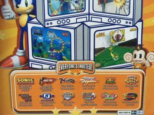 PS2 - Sega Superstars (Needs Eyetoy Camera to Play)