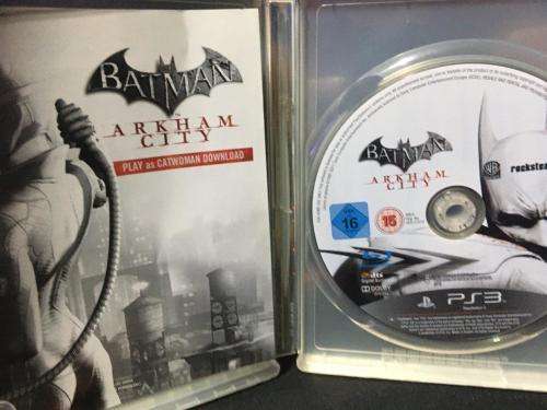 PS3 - Batman Arkham City Steelbook (Catwoman on Back)