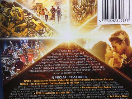 Blu-ray - Transformers Revenge of the Fallen - 2 Disc Special Edition