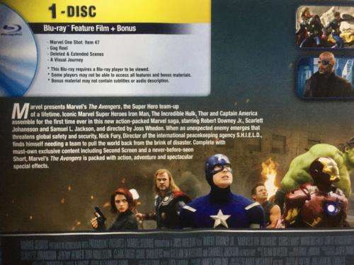 Blu-ray - Marvel Avengers (Late night video disc)