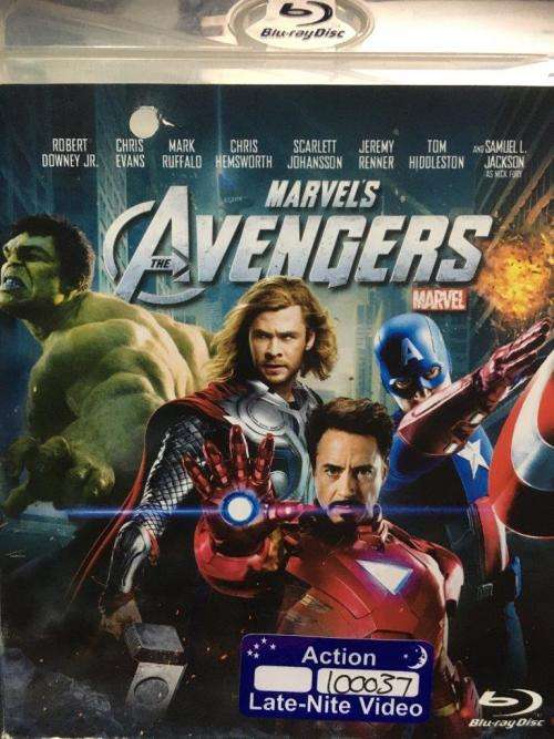 Blu-ray - Marvel Avengers (Late night video disc)