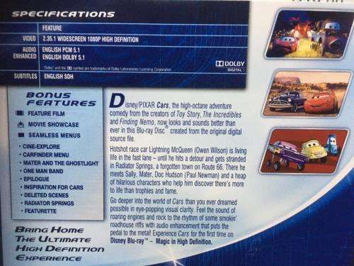Blu-ray - Cars