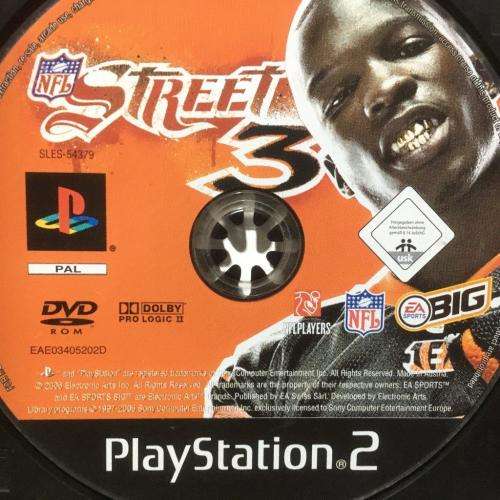 PS2 - NFL Street 3 (disc only)