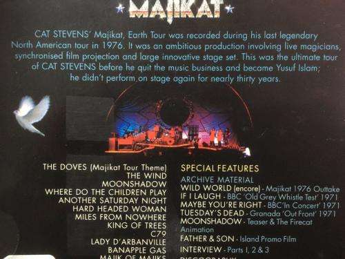 DVD - Cat Stevens Majikat