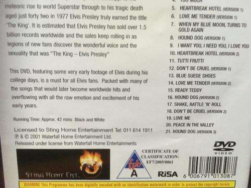 DVD - Elvis Presley The Early Years