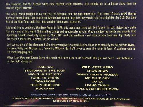 DVD - Electric Light Orchestra ELO Out of The Blue Tour Live at Wembley Includes Discovery